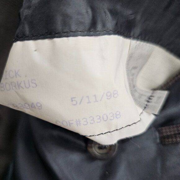 Tom James 44L 36x32 Green Houndstooth 3-Button Suit R489 - Picture 13 of 15